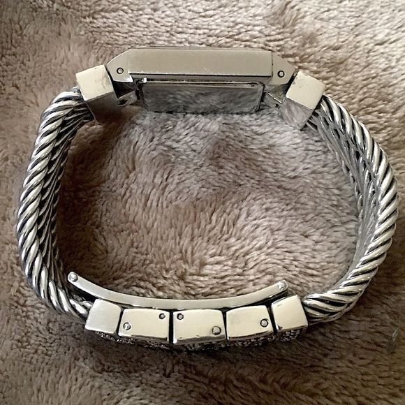 LOIS HILL Watch Sterling Silver Band Square Face - Picture 10 of 15